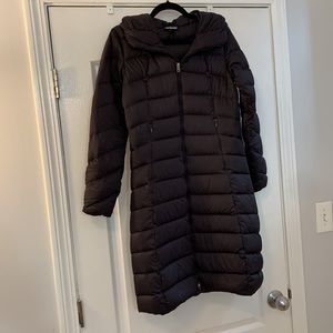 Long Down Quilted Black Patagonia warm puffer winter jacket coat double zipper